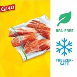 Storage Bags Glad® Zipper Freezer Bags, Quart, 20 Bags/Box (57035) 12 Storage Bags Glad® Zipper Freezer Bags, Quart, 20 Bags/Box (57035) -Deals Locks Store sp103680501 s7