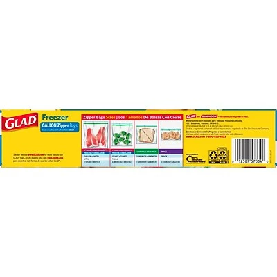Storage Bags Glad® Zipper Freezer Bags, Gallon, 15 Bags/Box (57034) 7 Storage Bags Glad® Zipper Freezer Bags, Gallon, 15 Bags/Box (57034) - Image 7