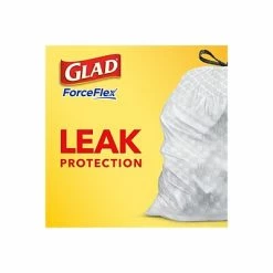 Glad® ForceFlex Tall Kitchen Drawstring Trash Bags, 13 Gallon, Gain Original Scent, White, 80 Count (32483) -Deals Locks Store sp103681274 s7