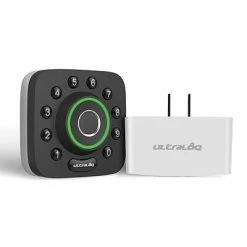 Smart Locks Ultraloq U-Bolt Pro 6in1 Bluetooth Fingerprint/Keypad Smart Deadbolt Lock W/Wi-Fi Bridge Adapter, Black (UUL-U-Bolt-Pro-D-UB01)