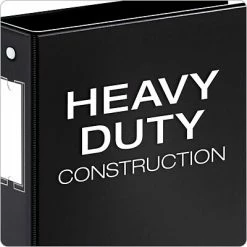 Binders Cardinal EasyOpen Locking 1" Round Ring Binder, With Label Holder, Non-View, Black, 3-Ring -Deals Locks Store sp112496125 s7