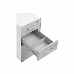 File Cabinets Poppin The Sort-It-Out 3-Drawer Vertical File Cabinet, Locking, Letter/Legal, White/Light Gray, 20" (104743) -Deals Locks Store sp122684592 s7