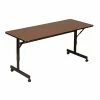 Training Tables Correll Training Room Table, 72"L X 24"W, Walnut (FT2472MA-01)