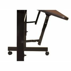 Training Tables Correll 24"W X 60"L Melamine Top Adjustable Training Table Walnut (FT2460MA-01) -Deals Locks Store sp12640418 s7