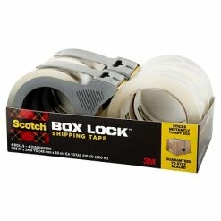 Tape Dispenser W Tape Scotch® Box Lock™ Shipping Packing Tape With Refillable Dispensers, Clear, 1.88 In X 54.6 Yd, 4 Rolls/Pack (3950-4RD) 15 Tape Dispenser W Tape Scotch® Box Lock™ Shipping Packing Tape With Refillable Dispensers, Clear, 1.88 In X 54.6 Yd, 4 Rolls/Pack (3950-4RD) -Deals Locks Store sp133530499 s7
