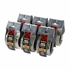 Hot Melt Tapes Scotch® Box Lock™ Shipping Packing Tape, Clear, 1.88 In X 22.2 Yd, 6 Rolls/Pack (195-6) -Deals Locks Store sp133530508 s7
