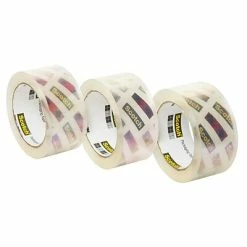 Hot Melt Tapes Scotch® Box Lock™ Shipping Packing Tape, Clear, 1.88 In X 54.6 Yd, 3 Rolls/Pack (3950-3) -Deals Locks Store sp133530517 s7