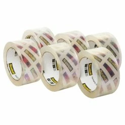 Hot Melt Tapes Scotch® Box Lock™ Shipping Packing Tape, Clear, 1.88 In X 54.6 Yd, 6 Rolls/Pack (3950-6) -Deals Locks Store sp133530565 s7