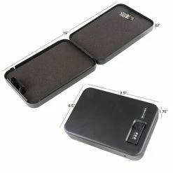 Trademark Global Safes & Secure Storage Stalwart 0.05 Cubic Foot Combination Lock Portable Gun Safe, Steel (M200006) -Deals Locks Store sp14172150 s7