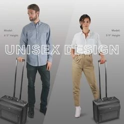 Briefcases Solo New York Classic Laptop Rolling Briefcase, Black Polyester (PV78-4)