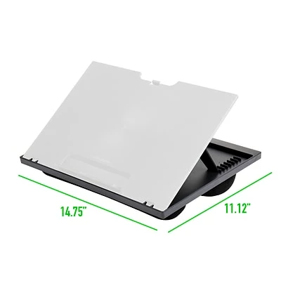 Lap Desks Mind Reader 14.76" X 11.3" Plastic Lap Desk, White/Black (LTADJUST-WHT) 3 Lap Desks Mind Reader 14.76" X 11.3" Plastic Lap Desk, White/Black (LTADJUST-WHT) - Image 3