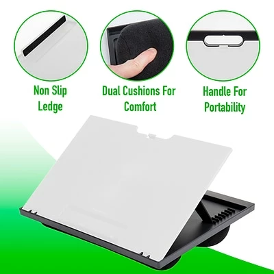 Lap Desks Mind Reader 14.76" X 11.3" Plastic Lap Desk, White/Black (LTADJUST-WHT) 6 Lap Desks Mind Reader 14.76" X 11.3" Plastic Lap Desk, White/Black (LTADJUST-WHT) - Image 6
