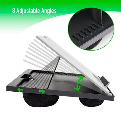 Lap Desks Mind Reader 14.76" X 11.3" Plastic Lap Desk, White/Black (LTADJUST-WHT) 7 Lap Desks Mind Reader 14.76" X 11.3" Plastic Lap Desk, White/Black (LTADJUST-WHT) - Image 7