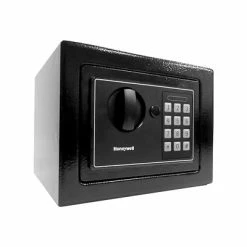 Safes Honeywell Steel Box Safe With Keypad Lock, Black, 0.15 Cu. Ft. (5605)