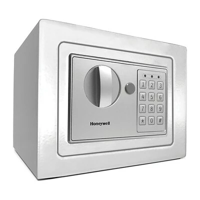 Safes & Secure Storage Honeywell Steel Standard Safe With Keypad Lock, White, 0.15 Cu. Ft. (5605W) 2 Safes & Secure Storage Honeywell Steel Standard Safe With Keypad Lock, White, 0.15 Cu. Ft. (5605W) - Image 2