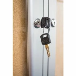 Bulletin Boards & Signs Ghent 4' H X 5' W Enclosed Natural Cork Bulletin Board With Satin Frame, 2 Door (PA24860K) -Deals Locks Store sp17740393 s7 2