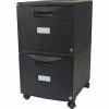 Mobile File Cabinets Storex 2-Drawer Mobile File Cabinet With Lock Legal/Letter, 14.125"L X 31.75"W X 10.625"H, Black (STX61312U01C)