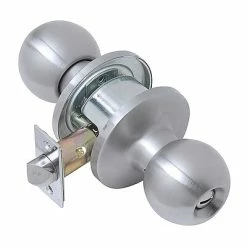 Tell Manufacturing Security System Accessories Tell Light Duty Commercial Privacy Knob Lockset, Stainless Steel Finish 32D (CL100295)