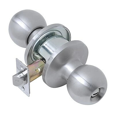 Tell Manufacturing Security System Accessories Tell Light Duty Commercial Privacy Knob Lockset, Stainless Steel Finish 32D (CL100295) 1 Tell Manufacturing Security System Accessories Tell Light Duty Commercial Privacy Knob Lockset, Stainless Steel Finish 32D (CL100295)