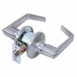 Tell Manufacturing Security System Accessories Tell Light Duty Commercial Privacy Lever Lockset, Satin Chrome Finish 26D (CL100198)