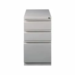 Vertical File Cabinets Quill Brand® 3-Drawer Vertical File Cabinet, Locking, Letter, Putty/Beige, 22.88"D (25168D)