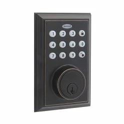 Security System Accessories Honeywell 8812409S Smart Door Locks Digital Deadbolt Bluetooth Door Lock, Oil Rubbed Bronze