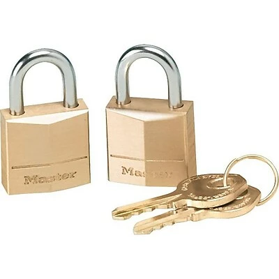Master Lock® Safety Tumbler Padlock Master Lock Key Padlock, 2/Pack (120T) 2 Master Lock® Safety Tumbler Padlock Master Lock Key Padlock, 2/Pack (120T) - Image 2