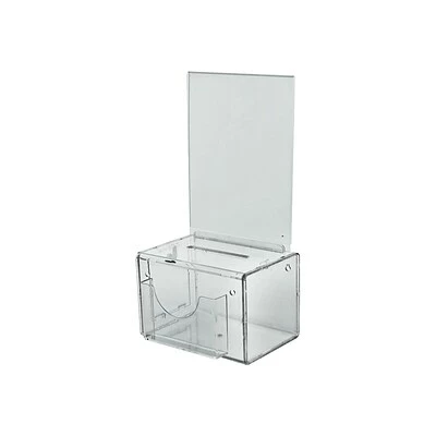 Suggestion Boxes And Pedestals Azar Locking Plastic Suggestion Box, Clear (206388) 1 Suggestion Boxes And Pedestals Azar Locking Plastic Suggestion Box, Clear (206388)