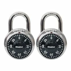 Master Lock® Padlocks Master Lock Combination Padlock, 2/Pack (1500T)