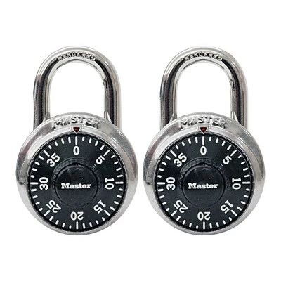 Master Lock® Padlocks Master Lock Combination Padlock, 2/Pack (1500T) 1 Master Lock® Padlocks Master Lock Combination Padlock, 2/Pack (1500T)