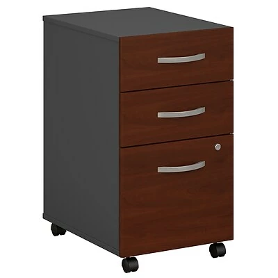 File Cabinets Bush Business Furniture Series C 3-Drawer Vertical File Cabinet, Locking, Letter/Legal, Hansen Cherry, 20.15" (WC24453) 1 File Cabinets Bush Business Furniture Series C 3-Drawer Vertical File Cabinet, Locking, Letter/Legal, Hansen Cherry, 20.15" (WC24453)
