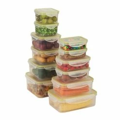 Honey-Can-Do Food Storage Containers Honey Can Do Snap-lock 24 Piece Set, Clear ( KCH-03827 )