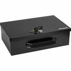 Safes & Secure Storage Honeywell Security Box Steel Safe With Key Lock, 0.18 Cu. Ft. (6104)