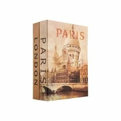 Safes & Secure Storage BARSKA Paris And London Dual Steel Book Safe With Key Lock, 0.07 Cu. Ft. (CB12470)