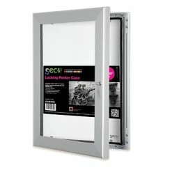 Picture Frames & Photo Albums Seco® Locking Indoor/Outdoor Poster Case Shatterproof Rustproof, 40"x 60", Silver (LCASE4060)