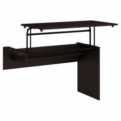 Sit & Stand Desks Bush Furniture Cabot 36"-42"H 3 Position Sit To Stand Desk Return, Espresso Oak (WC31845-03)
