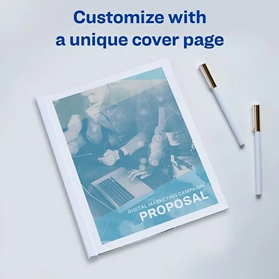 Avery Slide Locking Report Covers, Letter, Clear, 50/Pack (47710) 2 Avery Slide Locking Report Covers, Letter, Clear, 50/Pack (47710) - Image 2