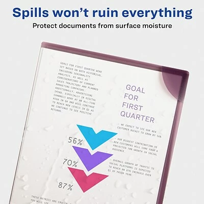 Pocket Folders Avery Corner Lock Smooth Presentation Folder With Fasteners, Assorted, 6/Pack (72262) 5 Pocket Folders Avery Corner Lock Smooth Presentation Folder With Fasteners, Assorted, 6/Pack (72262) - Image 5